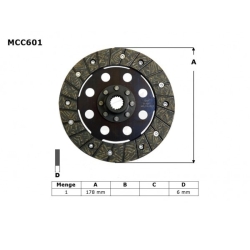 TRW LUCAS MCC601 suche sprzęgło tarcza BMW R50/60 69-73, R75 69-80, R90 73-76, R100 76-80 sklep motocyklowy MOTORUS.PL