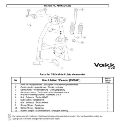 Yakk EXP Stopka podpora centralna Honda XL750 Transalp MOTORUS.PL