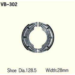 VESRAH VB-302 szczęki hamulcowe SUZUKI EN125, TU250, VL250, GN250 sklep MOTORUS.PL