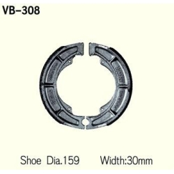 VESRAH VB-308 szczęki hamulcowe SUZUKI LTF400F, GS450, LS650, HYOSUNG GV250 01-15 sklep MOTORUS.PL