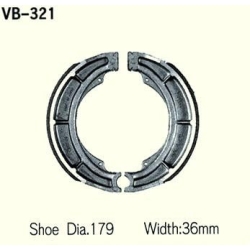 VESRAH VB-321 szczęki hamulcowe SUZUKI VL800, VS800, VZ800, VL1400 sklep MOTORUS.PL