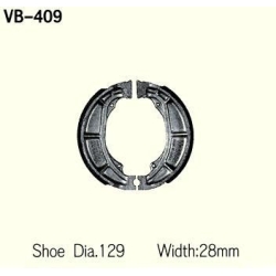 VESRAH VB-409 szczęki hamulcowe KAWASAKI KX125, KX250, KLR600 sklep MOTORUS.PL