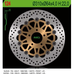 NG124 motocyklowa tarcza hamulcowa PRZÓD SUZUKI GSXR 1100 89-00, GSXR 750 89-95 (310X64X4) sklep motocyklowy MOTORUS.PL