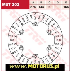 TRW MST202 motocyklowa tarcza hamulcowa MOTORUS.PL