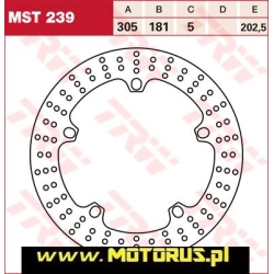 TRW MST239 motocyklowa tarcza hamulcowa MOTORUS.PL