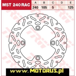 TRW MST240RAC motocyklowa tarcza hamulcowa średnica 240mm sklep motocyklowy MOTORUS.PL