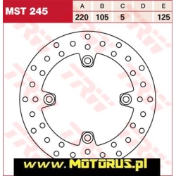 TRW MST245 motocyklowa tarcza hamulcowa MOTORUS.PL