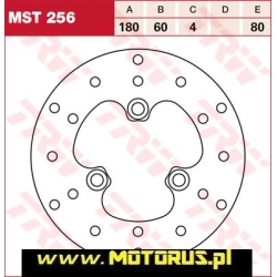 TRW MST256 motocyklowa tarcza hamulcowa średnica 180mm sklep motocyklowy MOTORUS.PL