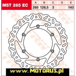 TRW MST265EC motocyklowa tarcza hamulcowa MOTORUS.PL