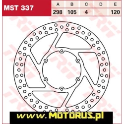 TRW MST337 motocyklowa tarcza hamulcowa MOTORUS.PL