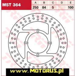 TRW MST364 motocyklowa tarcza hamulcowa MOTORUS.PL