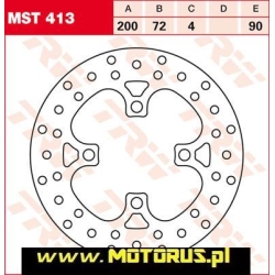 TRW MST413 motocyklowa tarcza hamulcowa średnica 200mm sklep motocyklowy MOTORUS.PL