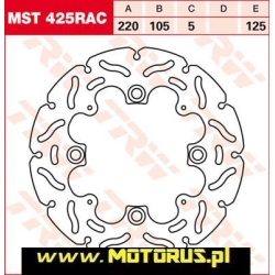 TRW MST425RAC motocyklowa tarcza hamulcowa średnica 220mm sklep motocyklowy MOTORUS.PL