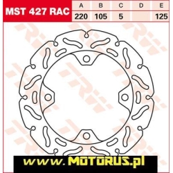 TRW MST427RAC motocyklowa tarcza hamulcowa średnica 220mm sklep motocyklowy MOTORUS.PL