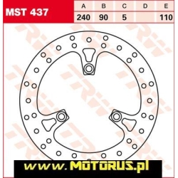 TRW MST437 motocyklowa tarcza hamulcowa średnica 240mm sklep motocyklowy MOTORUS.PL