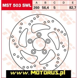 TRW MST503SWL motocyklowa tarcza hamulcowa - sklep motocyklowy MOTORUS.PL