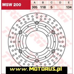 TRW MSW200 motocyklowa tarcza hamulcowa MOTORUS.PL