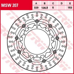 TRW MSW207 motocyklowa tarcza hamulcowa MOTORUS.PL