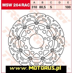 TRW MSW264RAC motocyklowa tarcza hamulcowa MOTORUS.PL