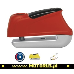 ABUS 350 TRIGGER Alarm blokada tarczy hamulcowej z alarmem trzpień 10mm sklep motocyklowy MOTORUS.PL