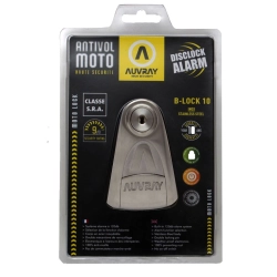 AUVRAY B-LOCK 10 blokada zabezpieczenie na tarczę hamulcową z alarmem 120dB stal nierdzewna MOTORUS.PL