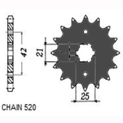 SUNSTAR SUNF315-13 zębów zębatka napędowa PRZÓD JTF569.13 sklep motocyklowy MOTORUS.PL