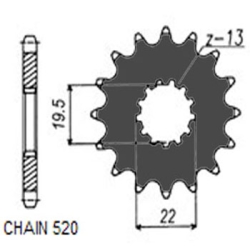 SUNSTAR SUNF331-11 zębów zębatka napędowa PRZÓD JTF1439.11 sklep motocyklowy MOTORUS.PL