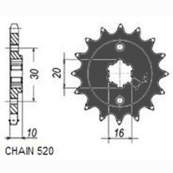 SUNSTAR SUNF385-14 zębów zębatka napędowa PRZÓD JTF711.14 sklep motocyklowy MOTORUS.PL