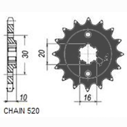 SUNSTAR SUNF385-13 zębów zębatka napędowa PRZÓD JTF711.13 sklep motocyklowy MOTORUS.PL