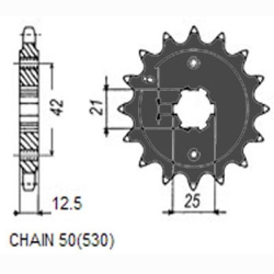 SUNSTAR SUNF507-18 zębów zębatka napędowa PRZÓD JTF288.18 sklep motocyklowy MOTORUS.PL