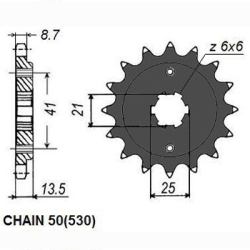 SUNSTAR SUNF515-14 zębów zębatka napędowa PRZÓD JTF286.14 sklep motocyklowy MOTORUS.PL