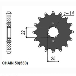 SUNSTAR SUNF526-15 zębów zębatka napędowa PRZÓD JTF726.15 sklep motocyklowy MOTORUS.PL